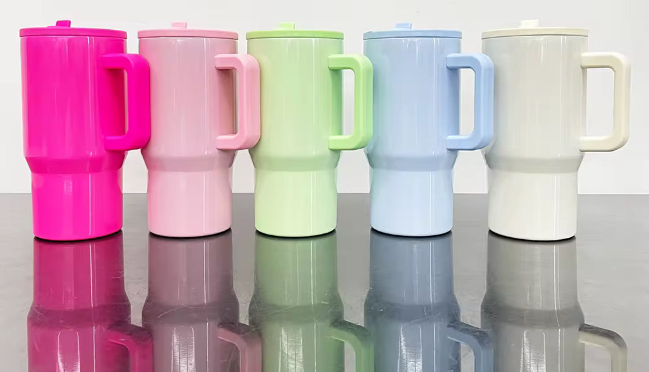 20 oz Stainless Steel Handled Tumbler